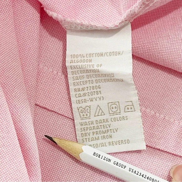 Tommy Hilfiger Women’s 100% Cotton Oxford Button Down Long Sleeve Shirt Size L - Picture 8 of 8